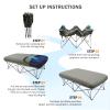 KAMPKEEPER Camping Cot,Camping Cots for Adults,Folding Camping Cot with Inflatable Air Mattress and Carry Bag,for Outdoor Travel Camp Beach Vacation (not Included The Airpump) view 4