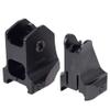Tactical Fixed Front Rear Iron Sight Combo Set,D Scope Sight for Picatinny Mount (Black) view 1