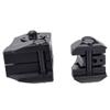 Tactical Fixed Front Rear Iron Sight Combo Set,D Scope Sight for Picatinny Mount (Black) view 2