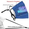Custom Face Mask Design Your Own for Adult Personalized Logo Text Face Cover Royal Blue view 4