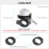 Bicycle Bell for Apple AirTag, Stouchi AirTag Bike Mount GPS Tracker Waterproof Classic Brass Holder Hides Air Tag Under Bike Bell Anti-Theft Fits 0.87 to 1 Inch Bicycle Handlebars White view 3