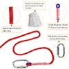 EMEKIAN 12 mm Red Indoor Outdoor Climbing Rope, 20 M (65 ft) Static Rock Climbing Rope for Escape Rope, Ice Climbing Equipment, Fire Safety Rescue Rope, with Non Slip Gloves view 2