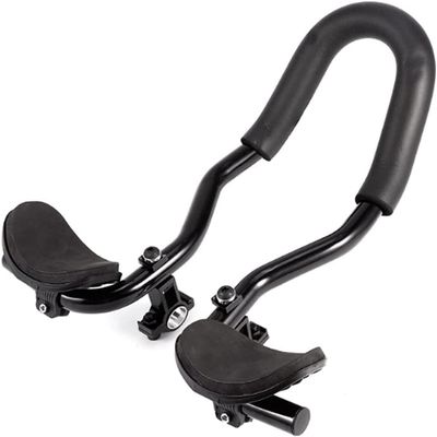 Bike Aero Bars Bike Armrests Handlebar Adjustable for Mountain Bike (Fit Bar of Diameter 0.87-1 in)