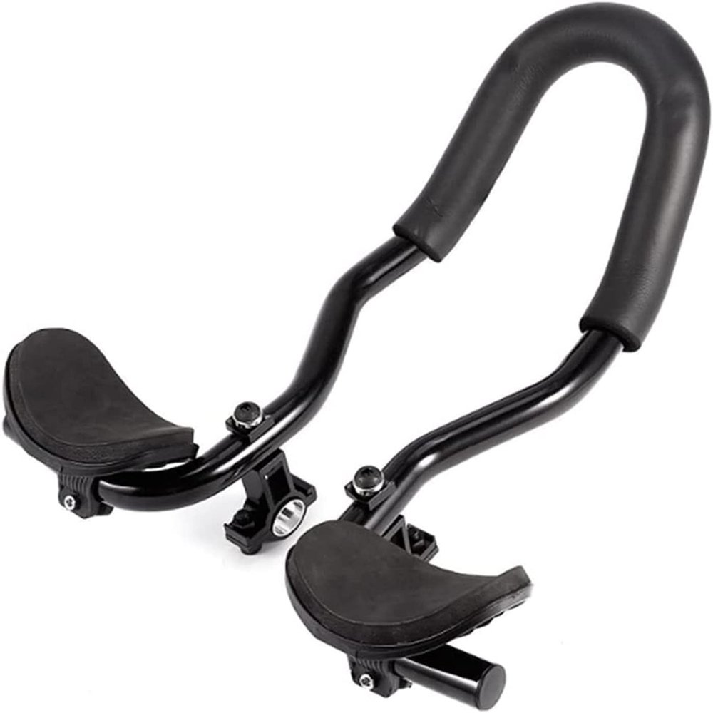Bike Aero Bars Bike Armrests Handlebar Adjustable for Mountain Bike (Fit Bar of Diameter 0.87-1 in)