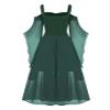 Alvivi Women Medieval Dress Renaissance Gothic Steampunk Ball Gown Victorian Halloween Cosplay Costume Green Large view 3