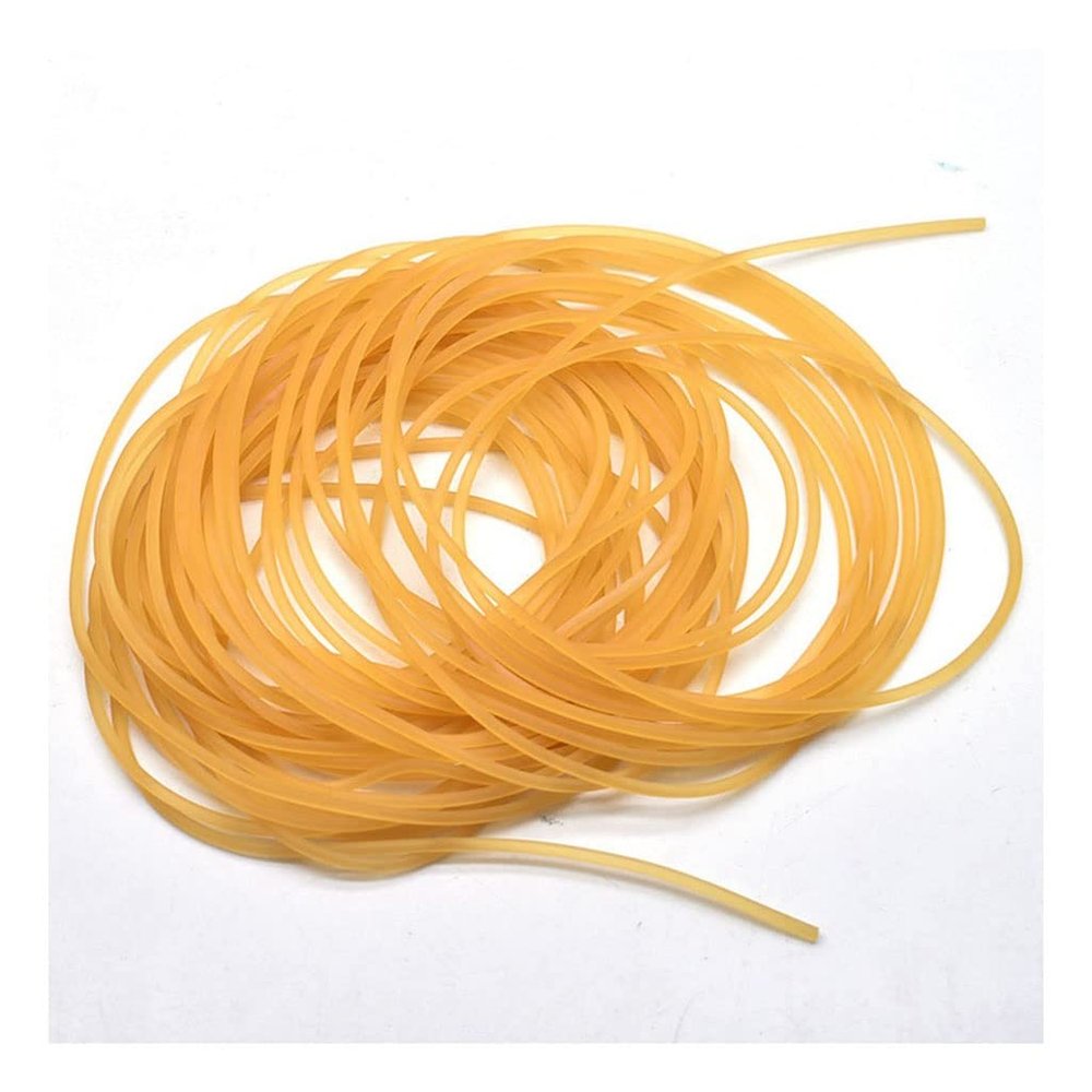 1pcs 10m 2mm Outdoor Elastic Rubber Band | For Fishing Shooting Slingshot Replacement | 1:7 Times Stretching Ratio | Latex Rope (Color : Apricot)