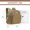 Military Tactical Backpack 40L for Men, Hiking Molle EDC Daypack Work Backpack with Water Bladder Compartment view 2