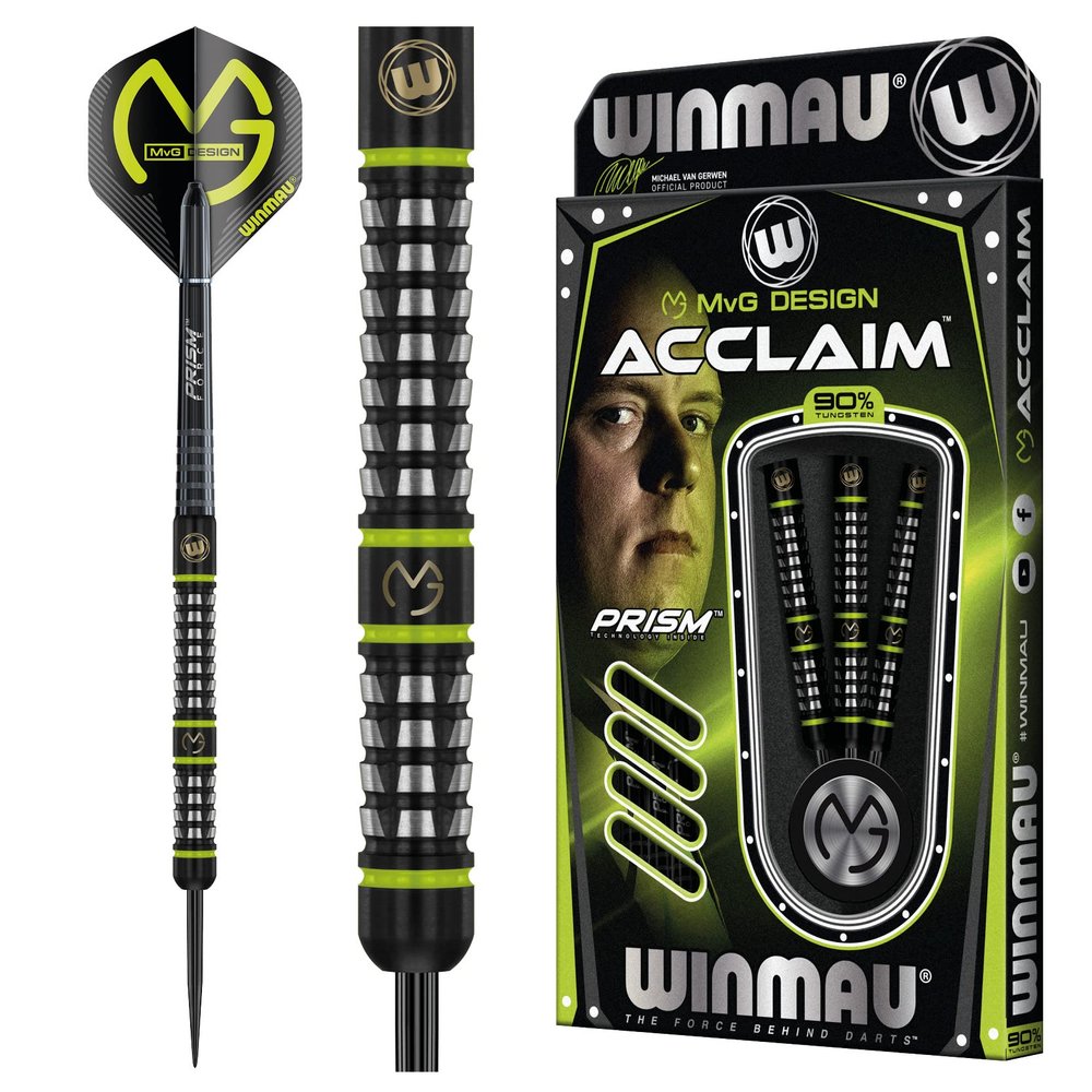 WINMAU MvG Acclaim Steel Tip 25g Dart Set