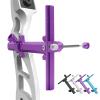 Archery Recurve Bow Target Sight Adjustable Bow Sight with Ring and Single Fiber Optical Pin T Shape Archery Sights for Recurve Bows Target Practice (Purple) view 1