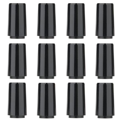 12pcs/Pack Custom Black Tip 0.355 Golf Ferrules for Taper Tip Iron Wedge (Full Black)