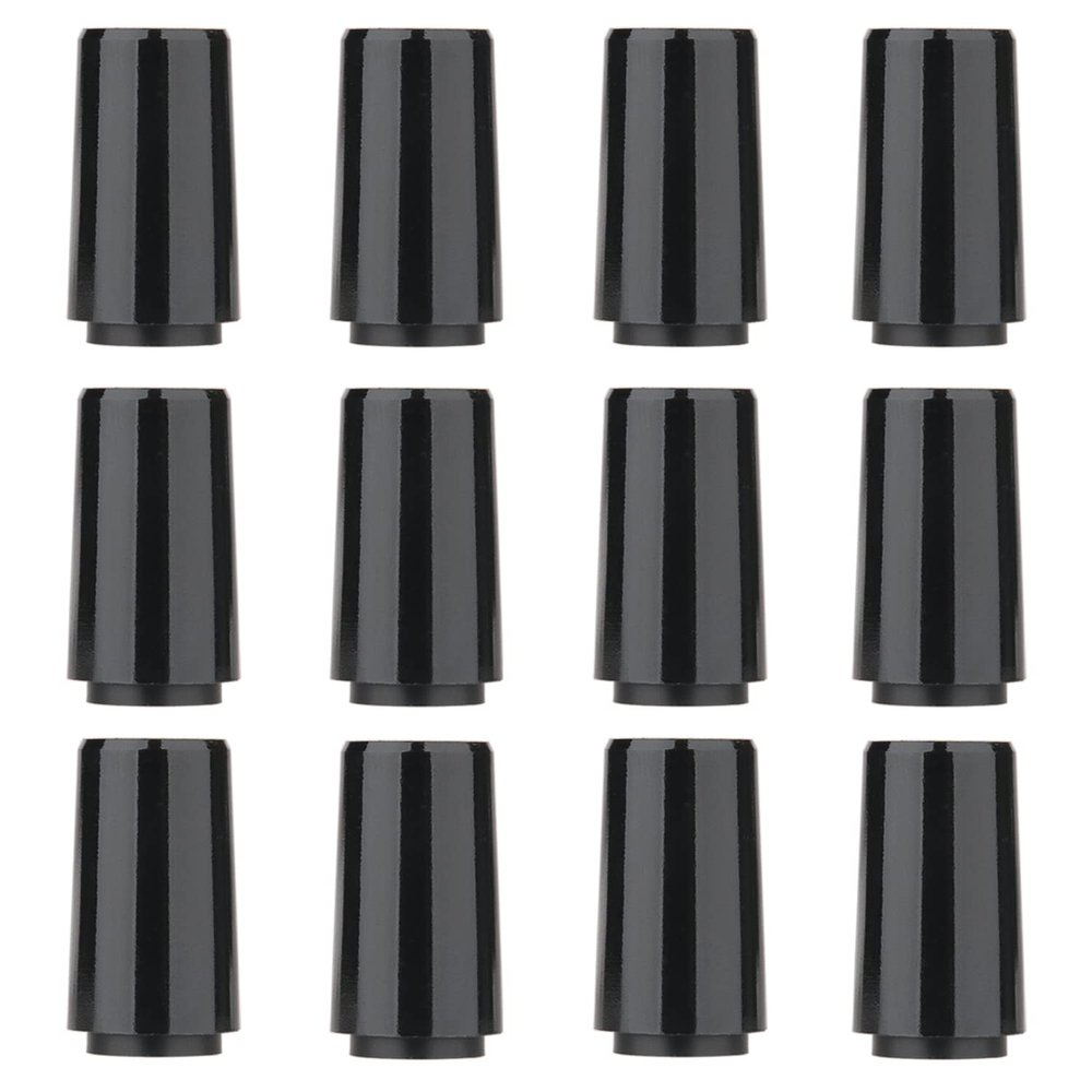 12pcs/Pack Custom Black Tip 0.355 Golf Ferrules for Taper Tip Iron Wedge (Full Black)
