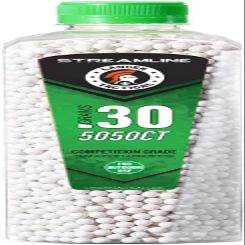 Lancer Tactical Polished Airsoft BBS for Outdoor Field 0.20g-0.32g-Competition Grade, Made in Taiwan, 5050 Count, Outdoor Field Compliant