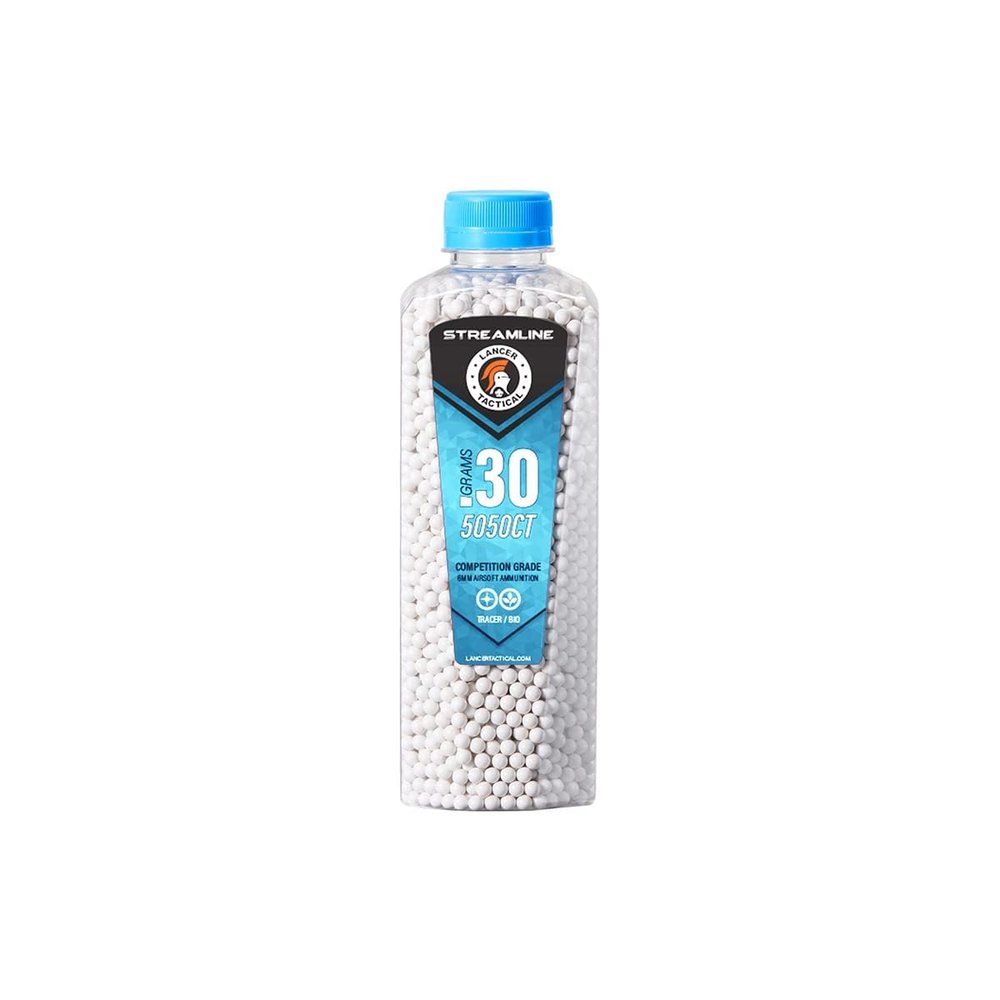 Lancer Tactical Polished Outdoor Field Tracer Airsoft BBS 0.20g-0.32g-Competition Grade, Made in Taiwan, 5050 Count
