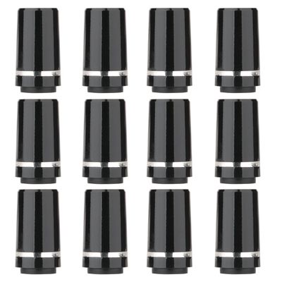 12pcs/Pack Custom Black Tip 0.355 Golf Ferrules for Taper Tip Iron Wedge (Lower Ring)