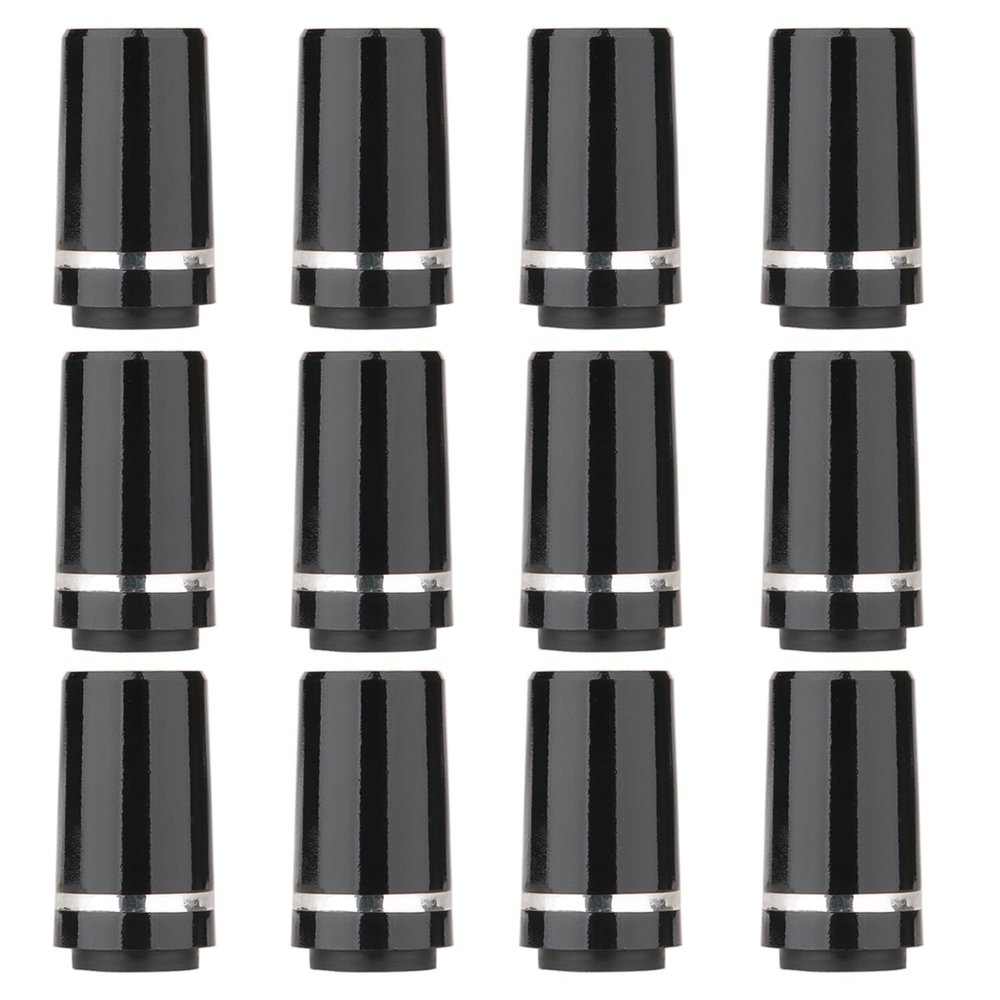 12pcs/Pack Custom Black Tip 0.355 Golf Ferrules for Taper Tip Iron Wedge (Lower Ring)