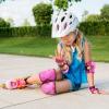 BOSONER Knee Pads for Kids Roller-Skating - Adjustable Protective Gear Set Knee Elbow Pads Wrist Guards for Bike Cycling Skateboarding Scooter Gifts 3-8/9-15 Years Boys Girls (Pink) view 2