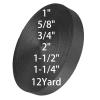 ADALT LION Nylon Webbing 5/8" 3/4" 1" 1-1/4" 1-1/2" 2" Wide, Heavyweight Webbing Strap 1 Inch 12 Yard, Nylon Straps for Indoor or Outdoor DIY Gear Repair, Pet Collars, Crafts (Black, 1"-12Yard) view 1