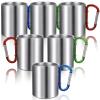 Tessco for you 6 Pcs Insulated Stainless Steel Camping Coffee Mug Portable Hiking and Backpacking Camping Cup with Handle for Outdoor Sports Travel Hiking Kitchen, 3 Style view 1