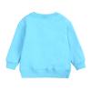 Toddler Boys Girls Pullover Fleece Sweatshirt Children's Solid Winter Sweater Top Coat Girls Tunic (Blue, 3-4 Years) view 3