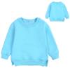 Toddler Boys Girls Pullover Fleece Sweatshirt Children's Solid Winter Sweater Top Coat Girls Tunic (Blue, 3-4 Years) view 4