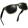 Joopin Trendy Square Sunglasses Oversized Sun Glasses Polarized UV400 Army Green Shades for Men Women Retro view 1