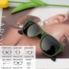 Joopin Trendy Square Sunglasses Oversized Sun Glasses Polarized UV400 Army Green Shades for Men Women Retro view 4
