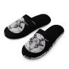Baphomet Satanic Goat Head Men's Cotton Slippers Washable Slip-on Warm House Shoses with Rubber Sole 41-42_7.5-8.5 view 1