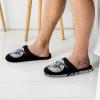 Baphomet Satanic Goat Head Men's Cotton Slippers Washable Slip-on Warm House Shoses with Rubber Sole 41-42_7.5-8.5 view 2
