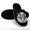 Baphomet Satanic Goat Head Men's Cotton Slippers Washable Slip-on Warm House Shoses with Rubber Sole 41-42_7.5-8.5 view 3