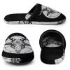 Baphomet Satanic Goat Head Men's Cotton Slippers Washable Slip-on Warm House Shoses with Rubber Sole 41-42_7.5-8.5 view 4