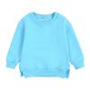 Toddler Boys Girls Pullover Fleece Sweatshirt Children's Solid Winter Sweater Top Coat Girls Tunic (Blue, 9-12 Months) view 1
