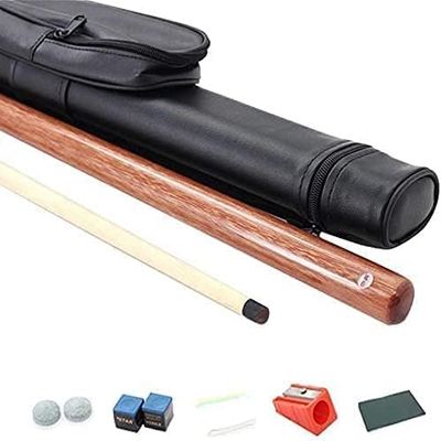 Pool Cue Sticks 51.2In 1/2 Club Short Pole Billiard Pool Cue Stick Canadian Maple Professional Pool Cues Sticks with 11.5mm Big Head for House Table Cue (Color : B, Size : 130Cm/51.2In)