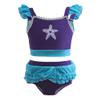 NEWEPIE Mermaid Princess Two-Piece Tankini Swimsuit for Girls Swimwear Surf Beach Summer Swimming Bikini Set 6-7T view 1