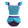 NEWEPIE Mermaid Princess Two-Piece Tankini Swimsuit for Girls Swimwear Surf Beach Summer Swimming Bikini Set 6-7T view 3