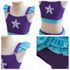 NEWEPIE Mermaid Princess Two-Piece Tankini Swimsuit for Girls Swimwear Surf Beach Summer Swimming Bikini Set 6-7T view 4