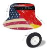 American and Germany Retro Flag Bucket Hat Lightweight Fashion Beach Sun Cap Fisherman Caps for Men Women Teens view 2