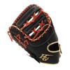 HI-Gold Basic Customer BSG-165F Softball Soft Catcher Mitt Left Throw RH Black x Red Orange view 3