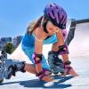 BOSONER Knee Pads for Kids Roller-Skating - Adjustable Protective Gear Set Knee Elbow Pads Wrist Guards for Bike Cycling Skateboarding Scooter Gifts 3-8/9-15 Years Boys Girls (Purple) view 2
