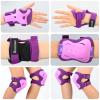 BOSONER Knee Pads for Kids Roller-Skating - Adjustable Protective Gear Set Knee Elbow Pads Wrist Guards for Bike Cycling Skateboarding Scooter Gifts 3-8/9-15 Years Boys Girls (Purple) view 3