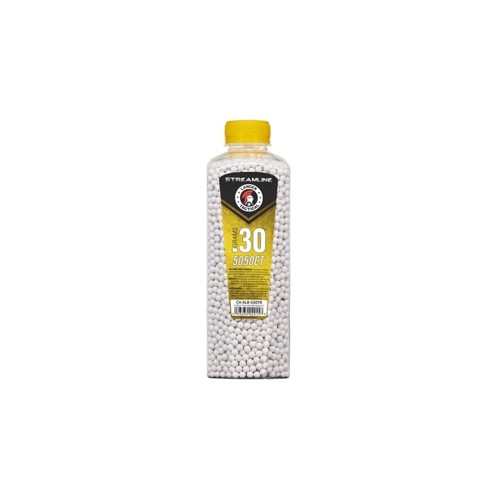 Lancer Tactical 5050 Count Airsoft Tracer BBS, Glow in The Dark, .20g, .25g, .28g, .30g, .32g-Competition Grade, Made in Taiwan