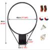 Kunovo Basketball Hoop Wall-Mounted Basketball Hoop Outdoor, Rustproof Basketballs Goal System, Adjustable Sport Toys for Tree/Pole/Pillar, Easy to Install (Size : Large) view 2