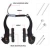 Gashwer Complete Bike Brakes Set, Universal Bike Front and Rear MTB Brake, Inner and Outer Callipers Cables Lever Kit with Multi-Tool Wrenches Black White view 4