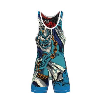 TRI-TITANS Fujin vs. Raijin Reversible Singlet | UWW Wrestling - Freestyle - Greco Roman - Folkstyle (Adult X-Large)