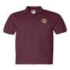 ALLNTRENDS Smokey Bear Men's Polo T Shirt Embroidered U.S. Forest Service Shirt (L, Maroon) view 1