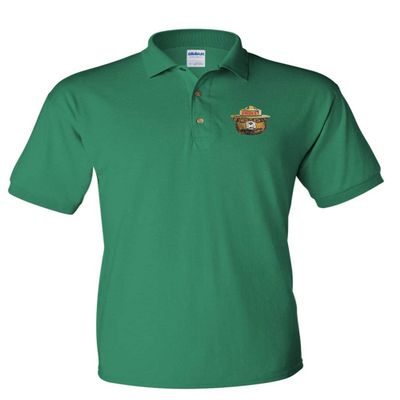 ALLNTRENDS Smokey Bear Men's Polo T Shirt Embroidered U.S. Forest Service Shirt (M, Irish Green)