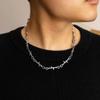BAIRU Gothic Punk Brambles Necklace, Barbed Wire Link Chain Choker view 2