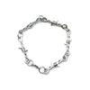 BAIRU Gothic Punk Brambles Necklace, Barbed Wire Link Chain Choker view 3