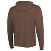 47 Men's Brown Cleveland Browns Field Franklin Hooded Long Sleeve T-Shirt view 3