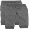 Amazon Essentials Boys' Fleece Jogger Sweatpants with Elastic Waist and Drawstring, Pack of 2, Charcoal Heather, XX-Large view 1