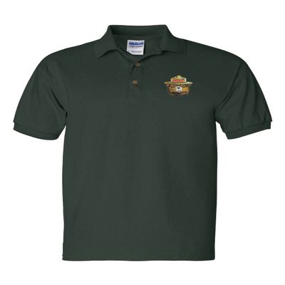 ALLNTRENDS Smokey Bear Men's Polo T Shirt Embroidered U.S. Forest Service Shirt (M, Forest Green)